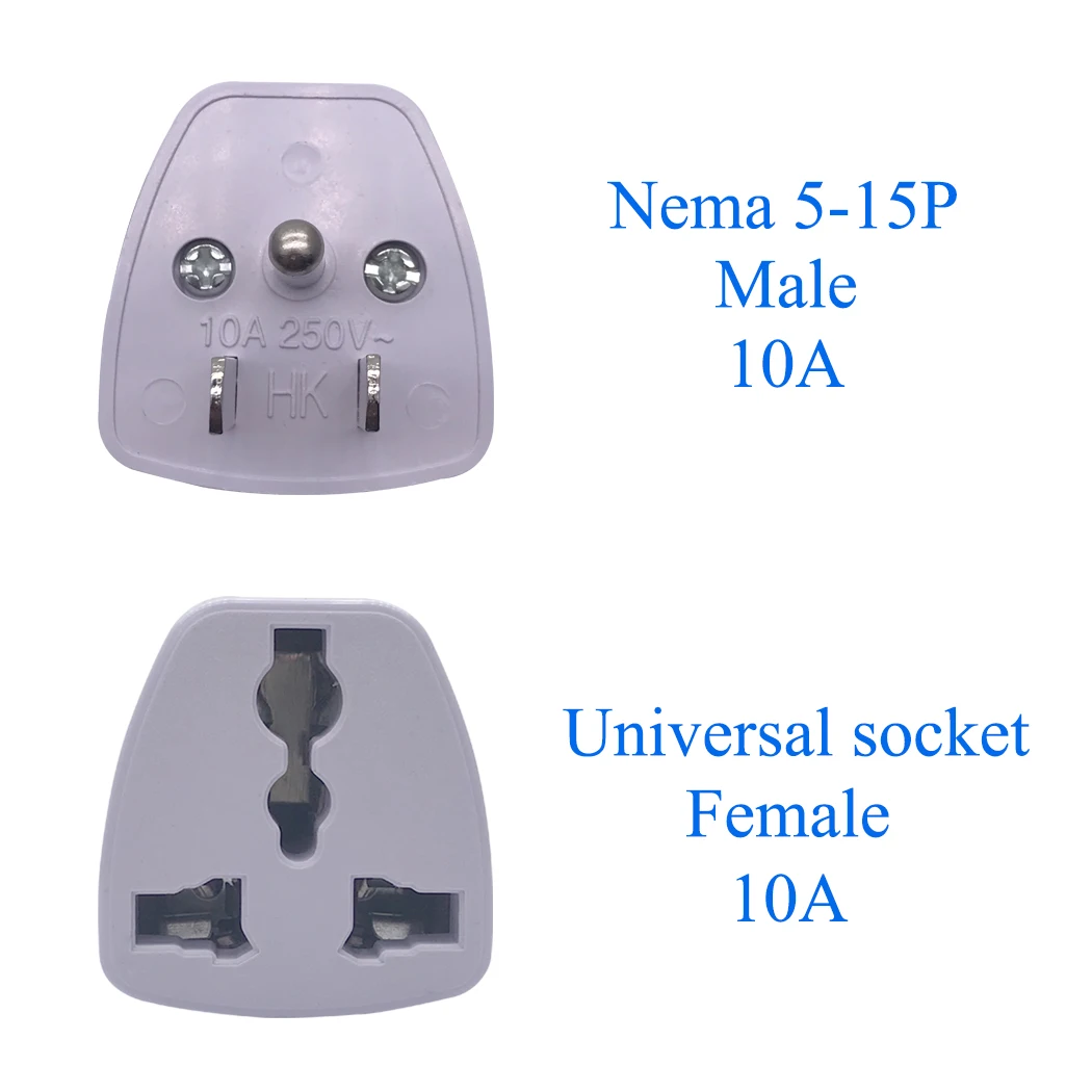 JORINDO-Adaptador de viaje de CA, enchufe eléctrico, EE. UU., 5-15p, Canadá, Japón, Tailandia, macho a EE. UU., UE, AU, Reino Unido, 3 pines