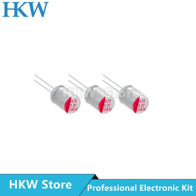 10 sztuk nowy DIP stały kondensator bardzo niski ESR 6.3V 470UF 680UF 820UF 1000UF 1500UF wysokiej jakości 100% oryginalny — zdjęcie 3
