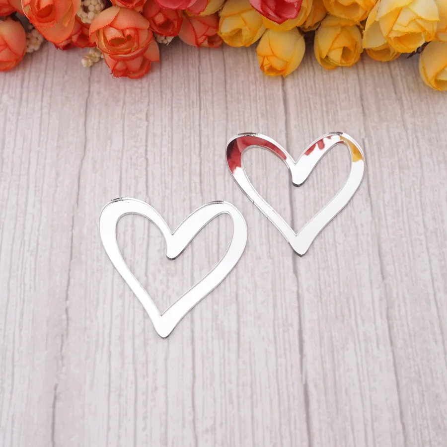 Unique Heart Shape 10pcs/Lot Lovely DIY Accessorie For Bedroom Wedding Enagement Party House Festival Decoration