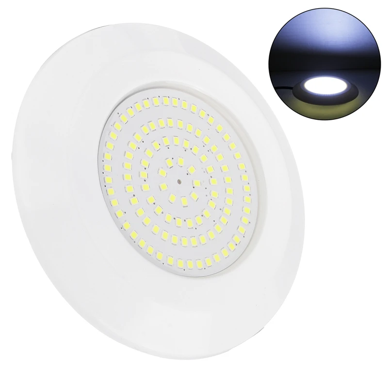DC 12V 72 ไฟ LED RGB สีขาวอุ่นสีขาวกันน้ำ IP68 RGB Submersible Light Night โคมไฟกลางแจ้ง