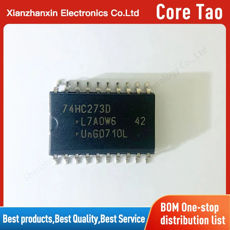 

10PCS/LOT 74HC273D 74HC273 SOP20 Clear function eight type D trigger in stock