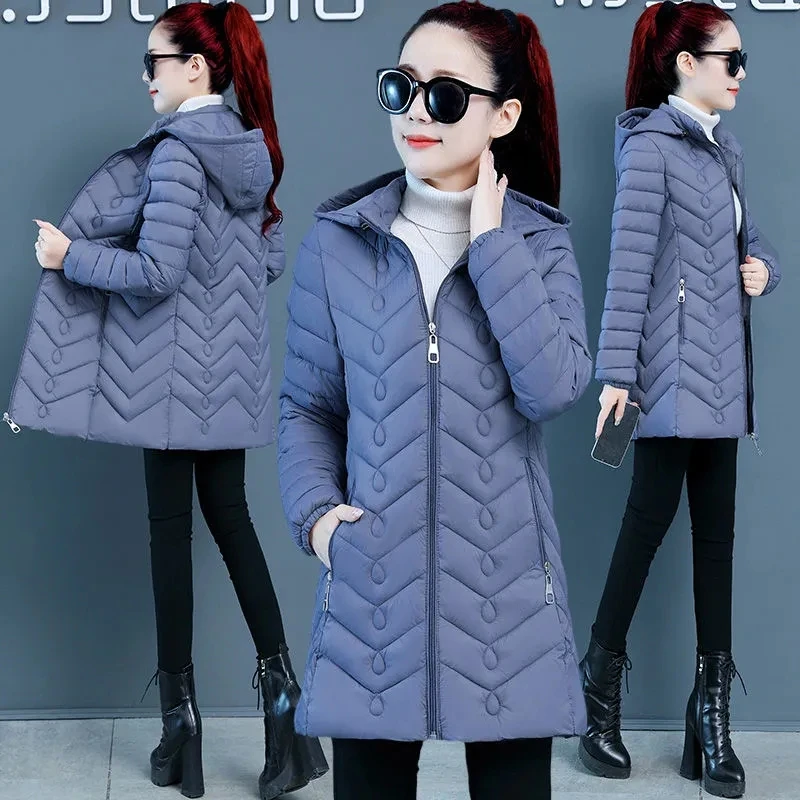 6XL Long Windbreaker Women's Autumn 2021 Temperament High-End Middle-Aged Mother Coat Female Spring Autumn Jacket Parka Female