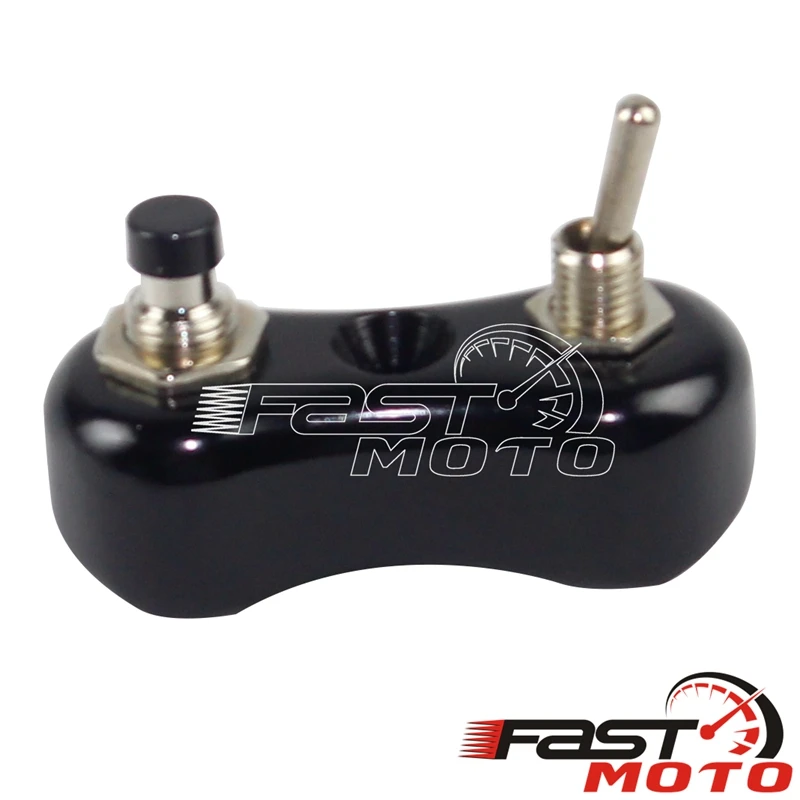 Mini Handlebar Switch Block Momentary Push Button Toggle 7/8\