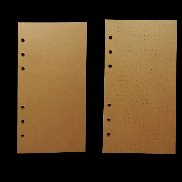 A7 A6 Woodfree Kraft Papers 6 Rings 80 Sheets