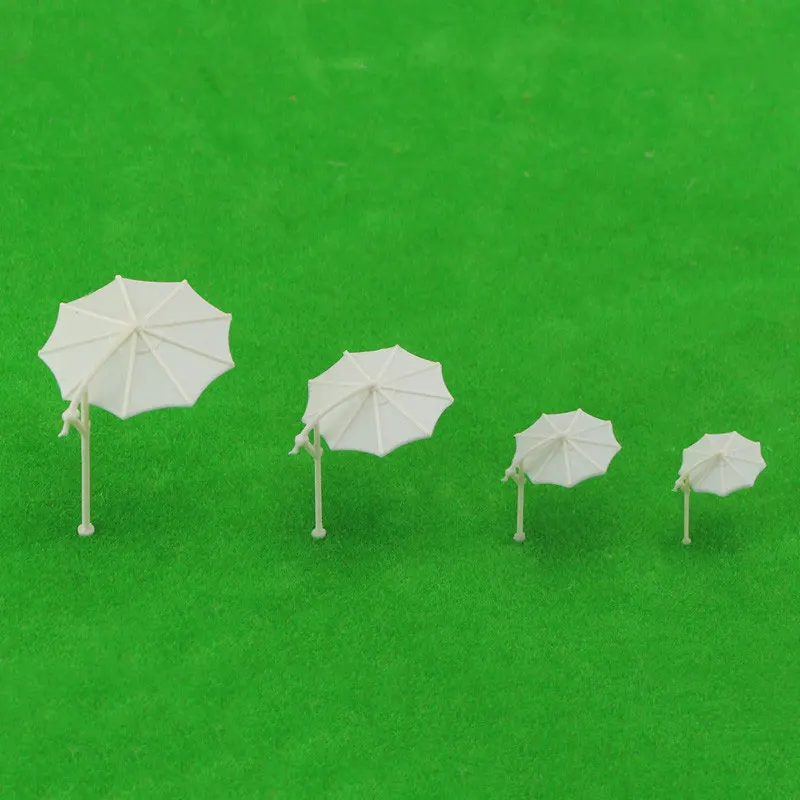 Beach Umbrella Model 1:75-1:200 Scale Sand Table Model Material Sun Umbrella Parasol Outdoor Landscape Umbrella 12Pcs/lot