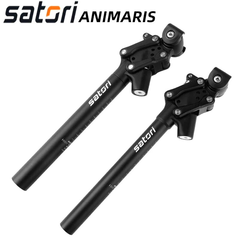 

SATORI ANIMARIS Bicycle Seat Bike Suspension MTB Bike Seatpost Damping 4-link 350*27.2/350x31.6mm Post Tube PK SR SUNTOUR NCX