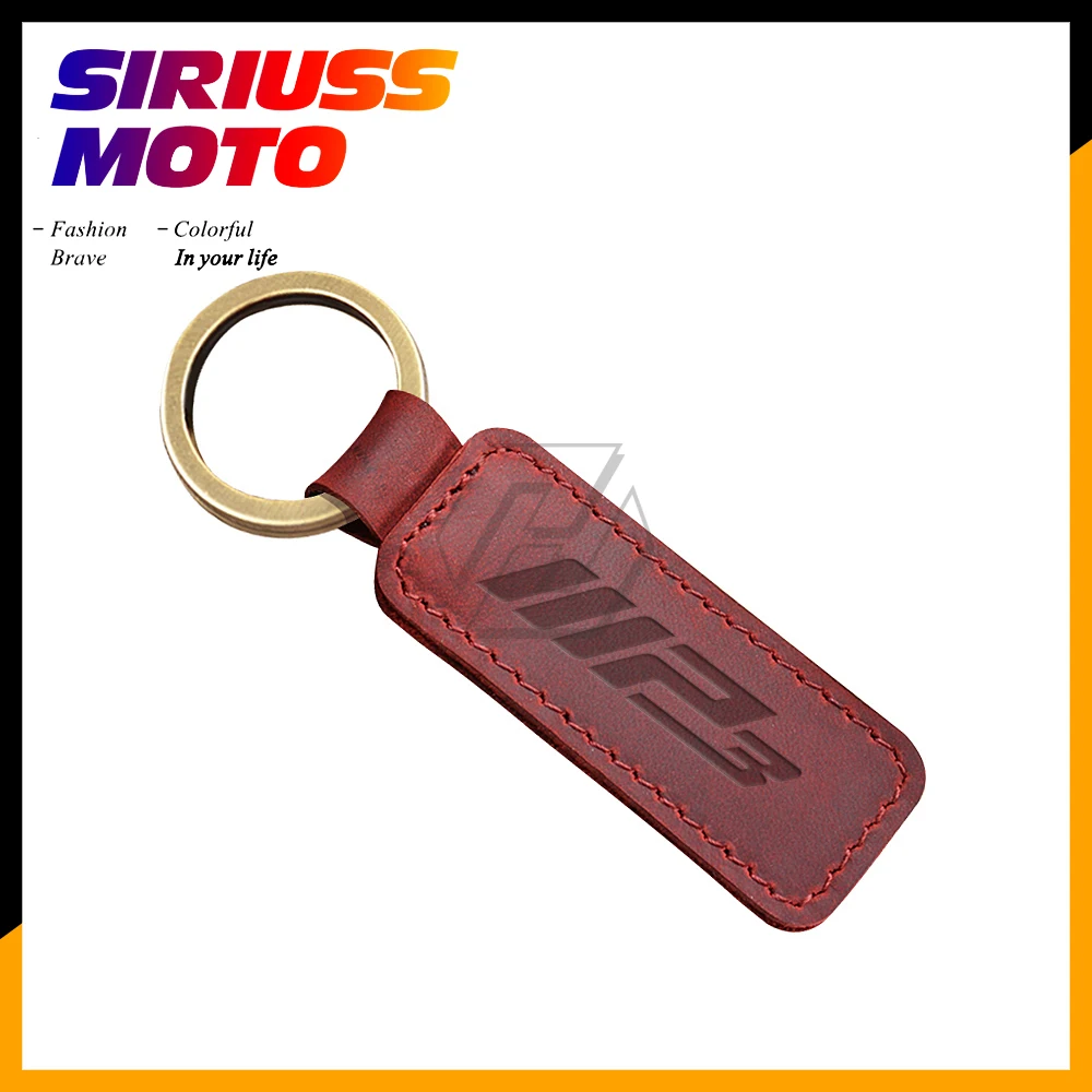 Motorcycle Keychain Cowhide Key Ring Case for Piaggio MP3 300 500 HPE Sport