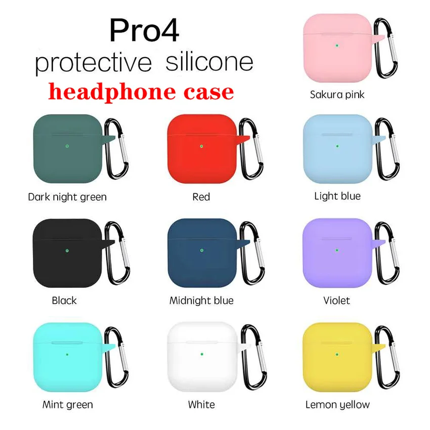 Capa protetora para fone de ouvido mini pro 4, capa de silicone sólida para mini 5, capa protetora de fone de ouvido mini 5 pro 4