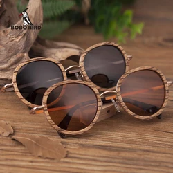 BOBO BIRD Polarized Wood Sun Glasses Metal Legs Eye Wear UV400 Lens Dropshipping Madeira Lentes De Sol U-AG027