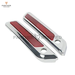 Chrome Motorcycle Saddle Bag Hinge Latch Covers case for Harley Touring Street Glide FLHT 2014 2015 2016 2017