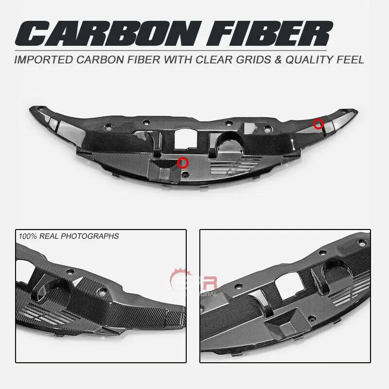 For 15-17 Honda Civic FK2 TyR Carbon Glossy Finished OEM Cooling Slam panel Interior Car accessories