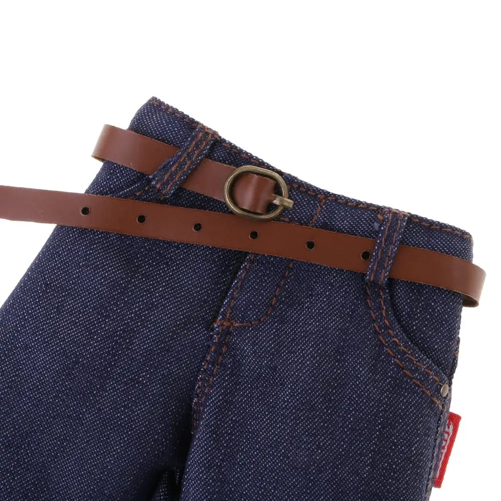 1/6 soldier clothing pants  Classic jeans  Suitable for 12-inch soldiers  With a belt