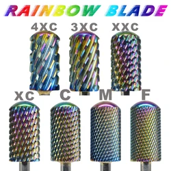 Right Hand  6.6 Large Round Top Rainbow Blade Carbide Strongest Safety Barrel Nail Drill Bit and Best remover for Powder
