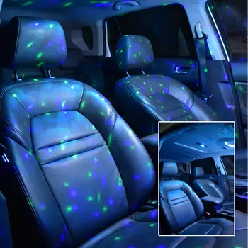 Lampada a LED per tetto auto con luce a stella, controllo vocale wireless, ricarica USB RGB, luci decorative per interni auto, luci per feste 12 best sales skyline 350gt - №10