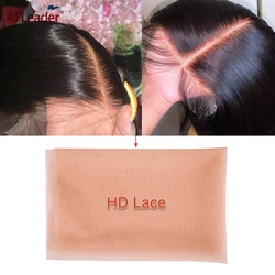 Alileader-Red de encaje HD Invisible para hacer pelucas, accesorio de encaje suizo para peluca, herramientas de gorro de tejido, 1/4 yardas