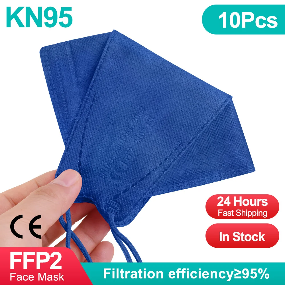 Máscara de rímel ffp2 ffp2 máscaras fpp2 homólogos coreano adultos 10-100 pces máscara de máscara ffp2mask respiratória kn95 mascarillas certificadas ffp2