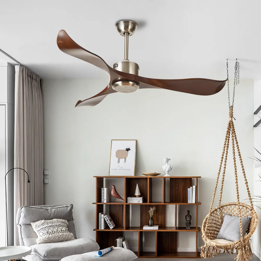 52Inch ceiling fan without lamp modern simple roof fan bedroom etc fashion decorate ceiling fans with remote control Ventilador