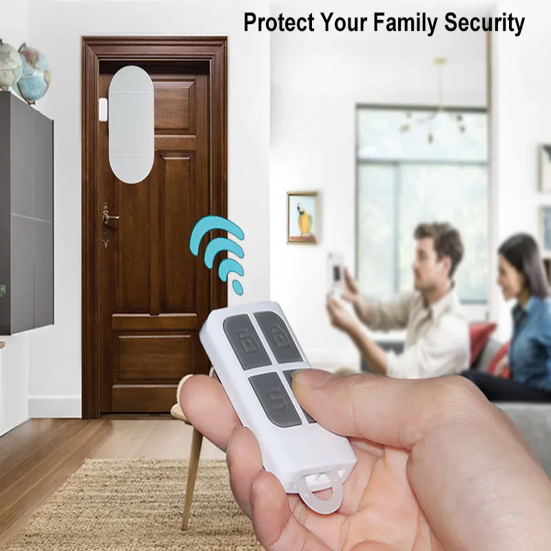 Personal Home Security Magnetic Sensor 130DB Alert Door Window Bell Burglar Alarm for Home Business Kids Wireless Sensor Alarm