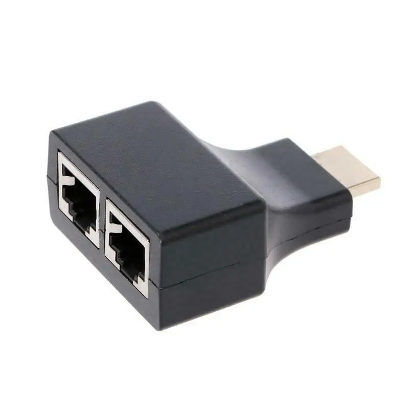 1 زوج HDMI إلى المزدوج RJ45 CAT5E CAT6 UTP LAN إيثرنت 1080P HDMI موسع محول