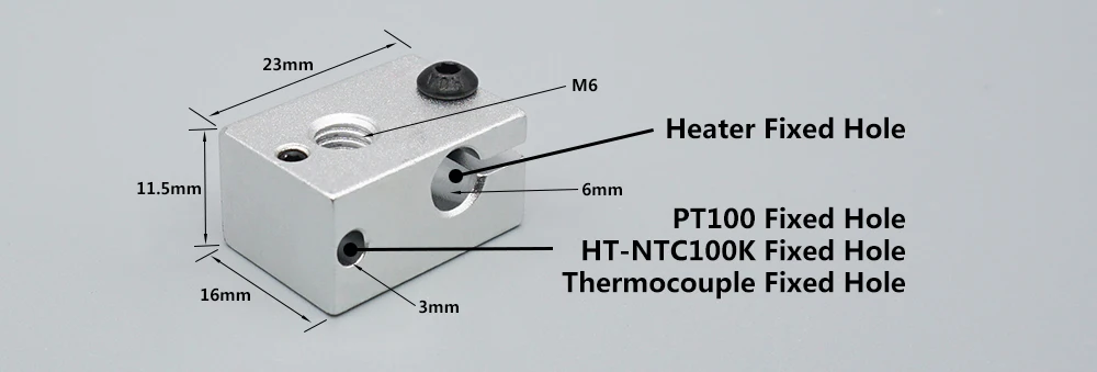 E3D V6 Hotend Kit Ganzmetall Voron Hochtemperatur 300 ° C 0,4/1,75 mm 12 V 24 V J-Kopf-Fernbedienung Proximale Extruder 3D-Druckerteile – Detail 4