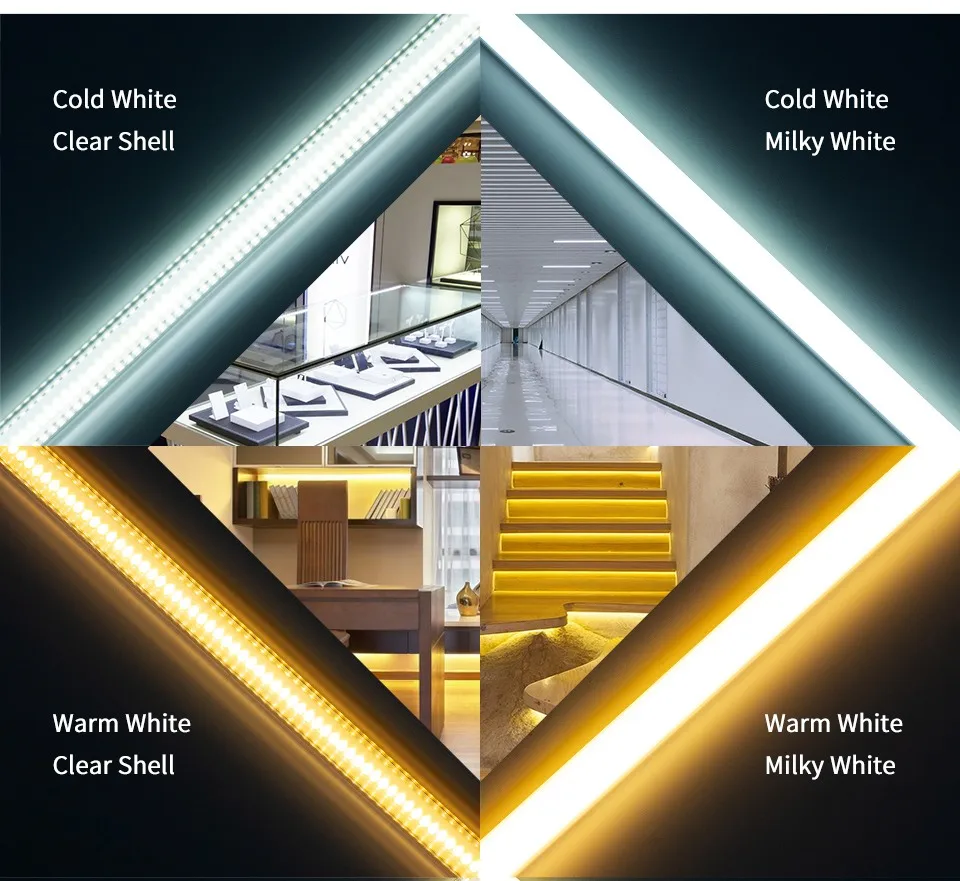 LED Kitchen Light LED Bar Light 7W 30cm 50cm Clear Shell Milky White Shell White Warm White Day White 220V For Kitchen Lighting