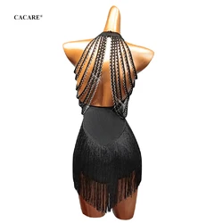 Sexy Latin Dance Dress Women Latina Salsa Latin Dance Competition Dresses Fringe CHEAP D1002 Tassels Hem Backless Dropship