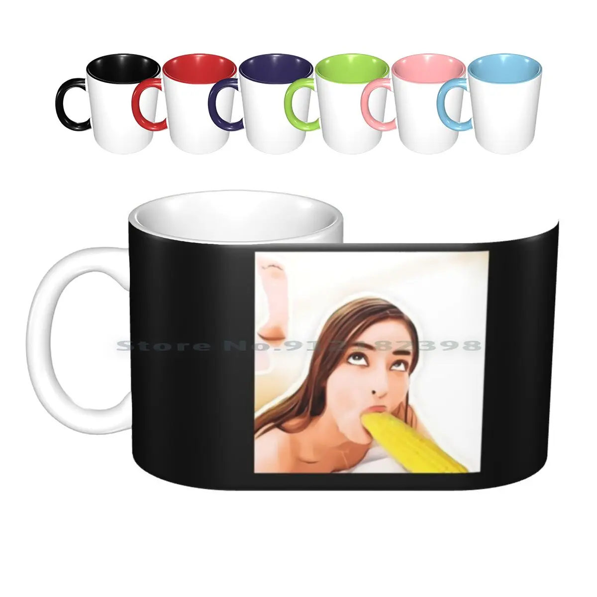 Emily Willis Suck Corn-Cornstar Ceramic Mugs Coffee Cups Milk Tea Mug Asa Akira Mia Khalifa Alexis Texas Sasha Grey Sex Xvideos