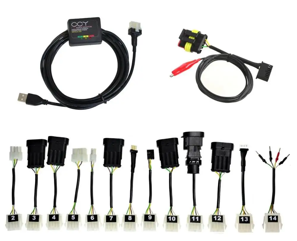 UNIVERSAL LPG FTDI DIAGNOSTIC SET INTERFACE WITH 15 CONNECTORS ( 14 ADAPTERS)