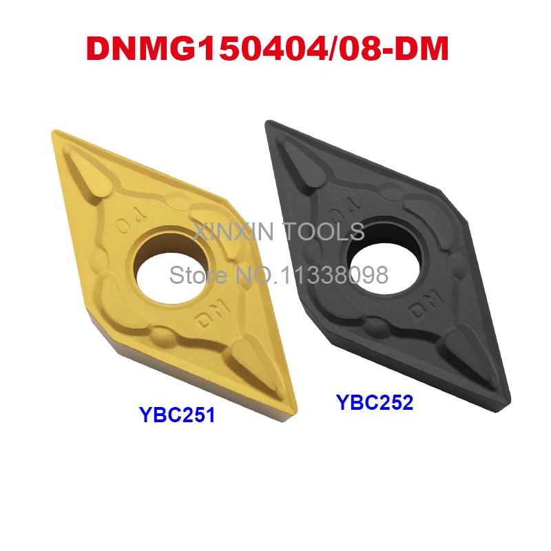 DNMG150408-DM YBC252 YBC251 DNMG 150408 DNMG1504-DM YBC251 YBC252 Turning Tool Lathe Cutter Tools Carbide Inserts CNC ZCCCT