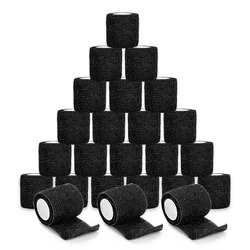 Black Tape Tattoo Handle Bandage Anti-slip Athletic Nonwoven Waterproof Disposable Self-adhesive Elastic Bandage Grip Cover Wrap