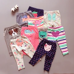 Lot de 3 pantalons pour bébés garçons et filles, en coton, broderie de dessin animé, Style décontracté, vêtements pour nouveau-nés