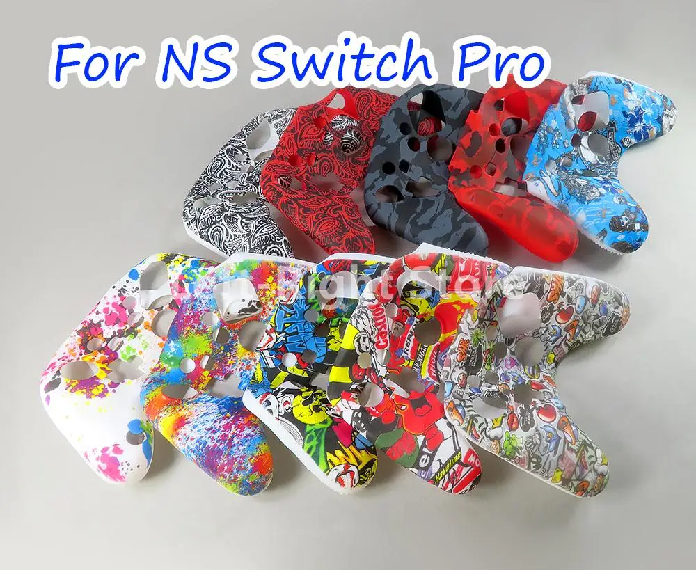 

40PCS For Nintend Switch Pro Controller Gamepad Camo Silicone Cover Rubber Skin Grip Case Protective For NS Switch Pro