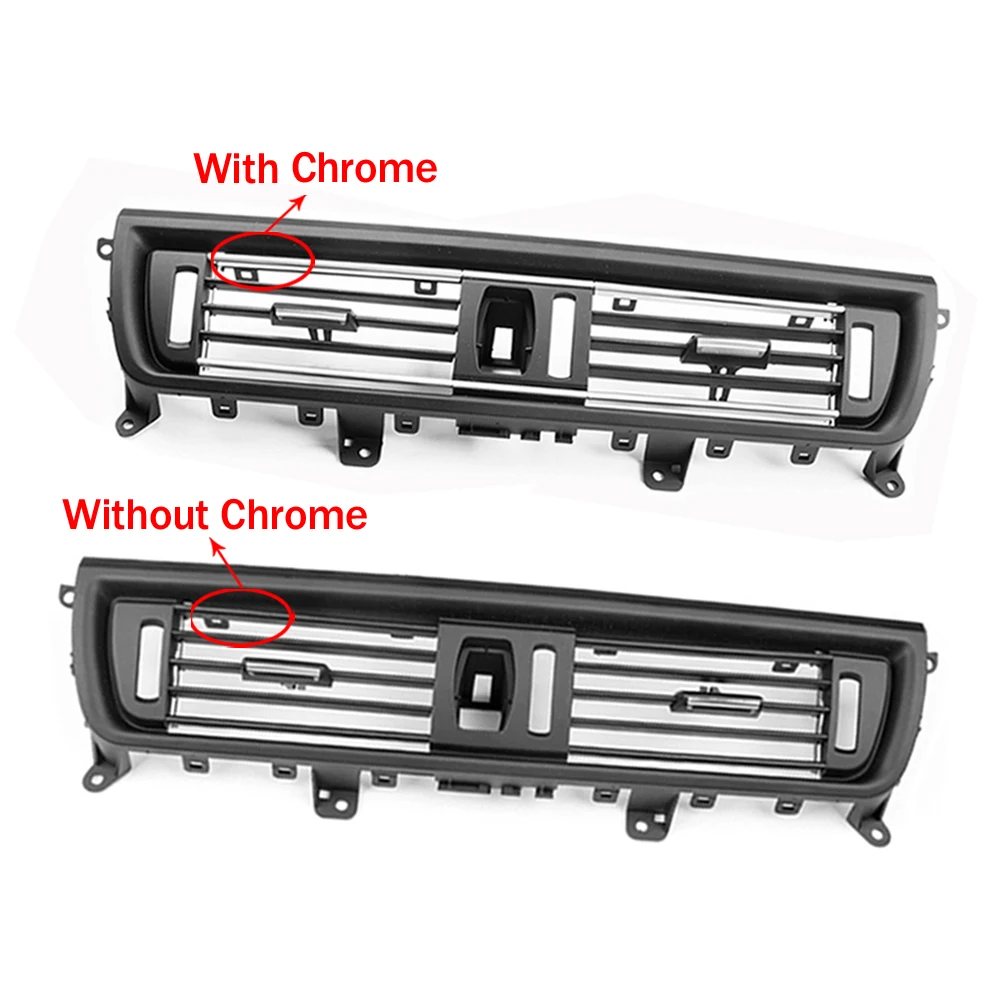 2 Styles Front Console Grill Dash AC Air Conditioner Vent For BMW F10 F11 F18 520i 523i 525i 528i 535i 64229166885 64229209136