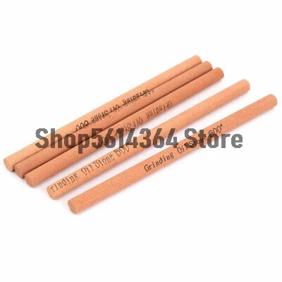 600 Grit Abrasives Round Rod Sharpening Grinding Oil Stone Whetstone 5pcs 150 x 8mm