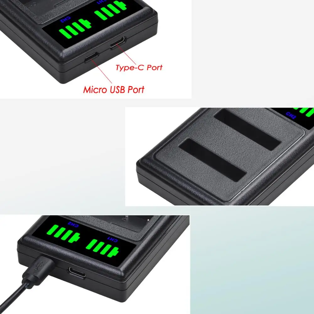 Batmax 1500mAh NP-50 Batería D-Li68 + Cargador Dual LED para FUJIFILM, Pentax, KODAK KLIC-7004, Cámara Nigit Vision - imagen 5