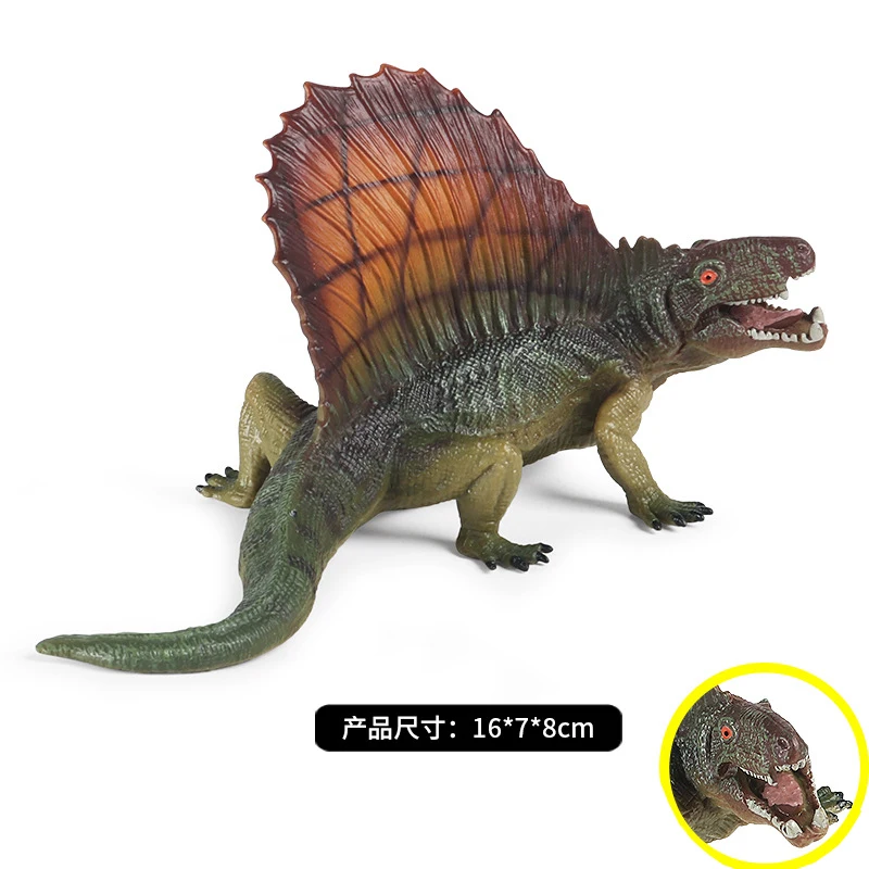 Dimetrodon Dinosaur Action Figure para Crianças, Velociraptor e Heterodons, Model Toy Gift, Modelos de Simulação