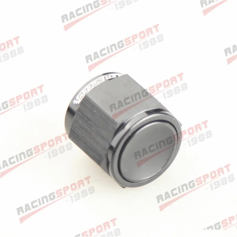 AN3 AN4 AN6 AN8 AN10 AN12 Flare End Cap Car Performance Aluminum Fitting AdapterBlack