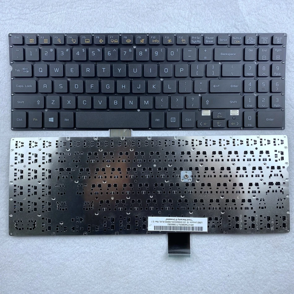 

US Laptop Keyboard For LG U560 Unicorn 15 SN5820 SG-59000-XUA Without Frame US Layout