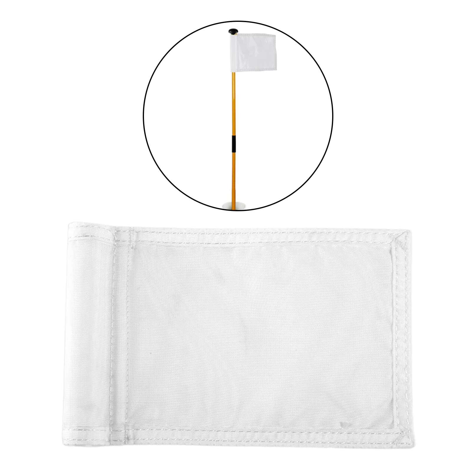 Golf Hole Pole Cup Flag with Tube Insrted Standard Putting Green Flag Target Flags Course Flag for Yard