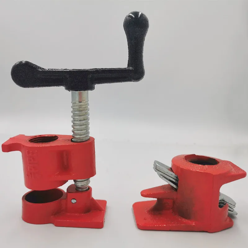 

3/4 Inch Heavy Duty Pipe Clamp for Woodworking Wood Gluing Pipe Clamp Steel Cast Iron Pipe Clamp Fixture Carpenter Hand Tool