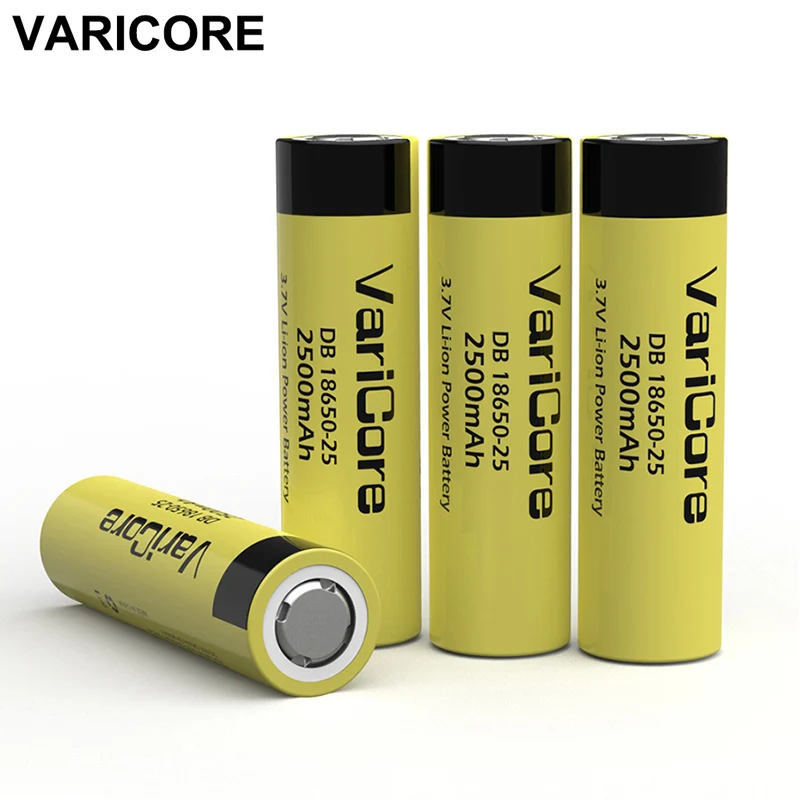 1-10 Uds VariCore Original 18650 3,6 V batería 2500mAh 20A 35A alto drenaje 18650 batería para herramientas eléctricas cigarrillo electrónico