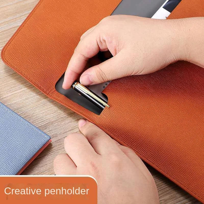 A4 Faux Leather Envelope Documents Folders Stationery Bag -Portfolio File for Paper Letter Stationery Organizer and Tablet Case