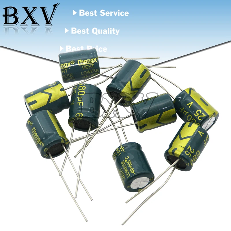 10V 16V 25V 35V 50V 400V Aluminum Capacitor 100UF 220UF 330UF 470UF 680UF 1000UF 1500UF 2200UF 3300UF High Frequency Low ESR