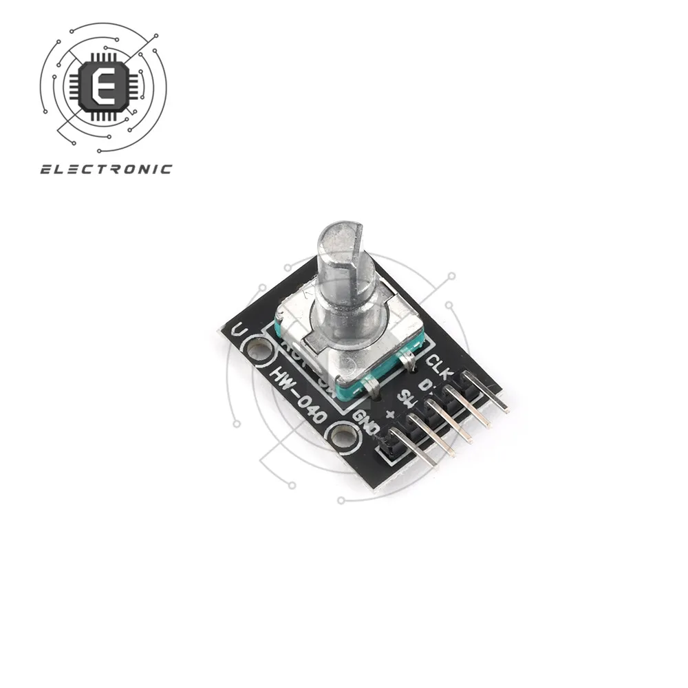 5pcs 360 Degrees KY-040 Rotary Encoder Module Brick Sensor Switch Development with 15x17 mm Potentiometer Rotary Knob Cap