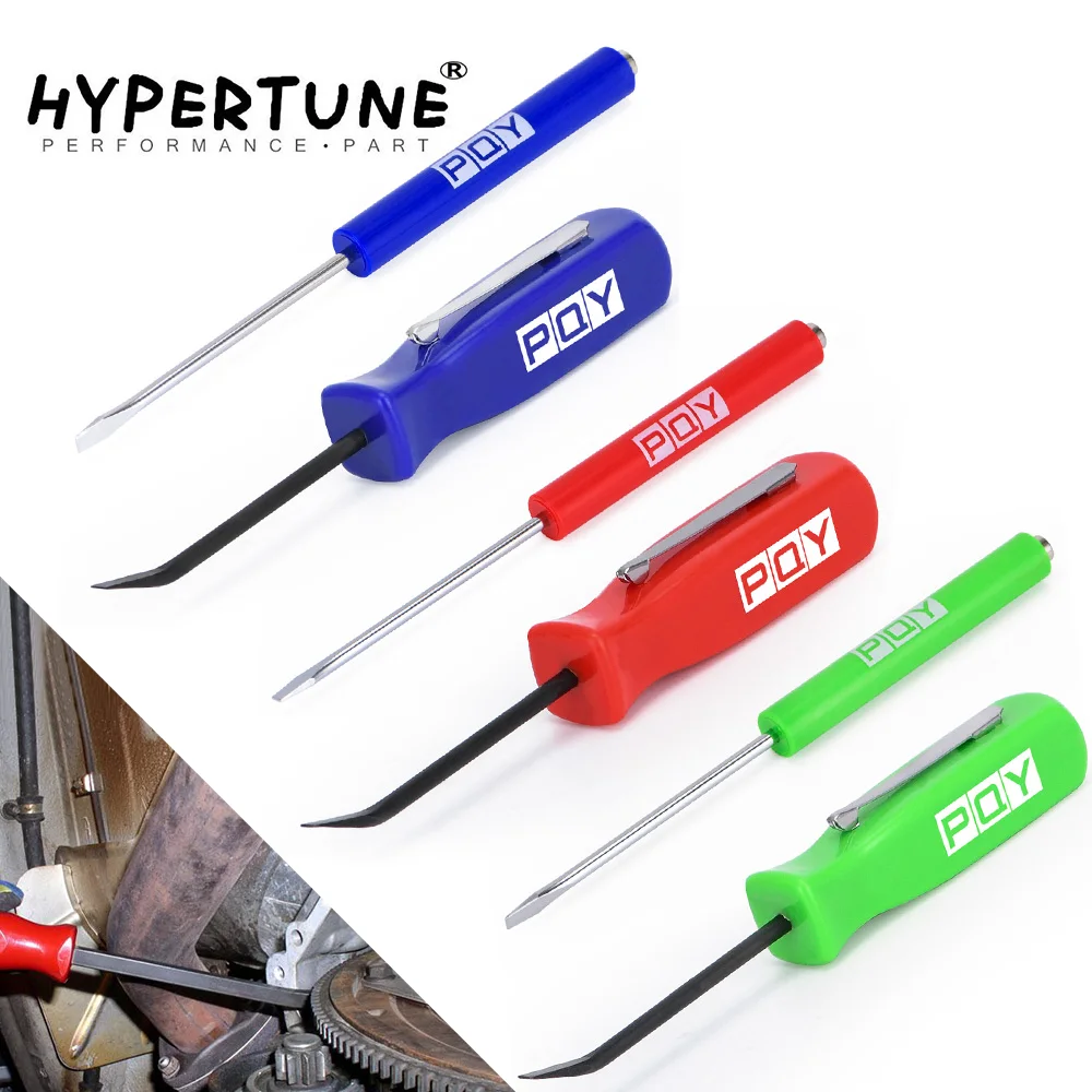 Mini Pocket Clips Screwdriver Strong Magnetic Slotted + Pocket Pry Bar Short Angled Operating Handy Tool 4-Sided Grip