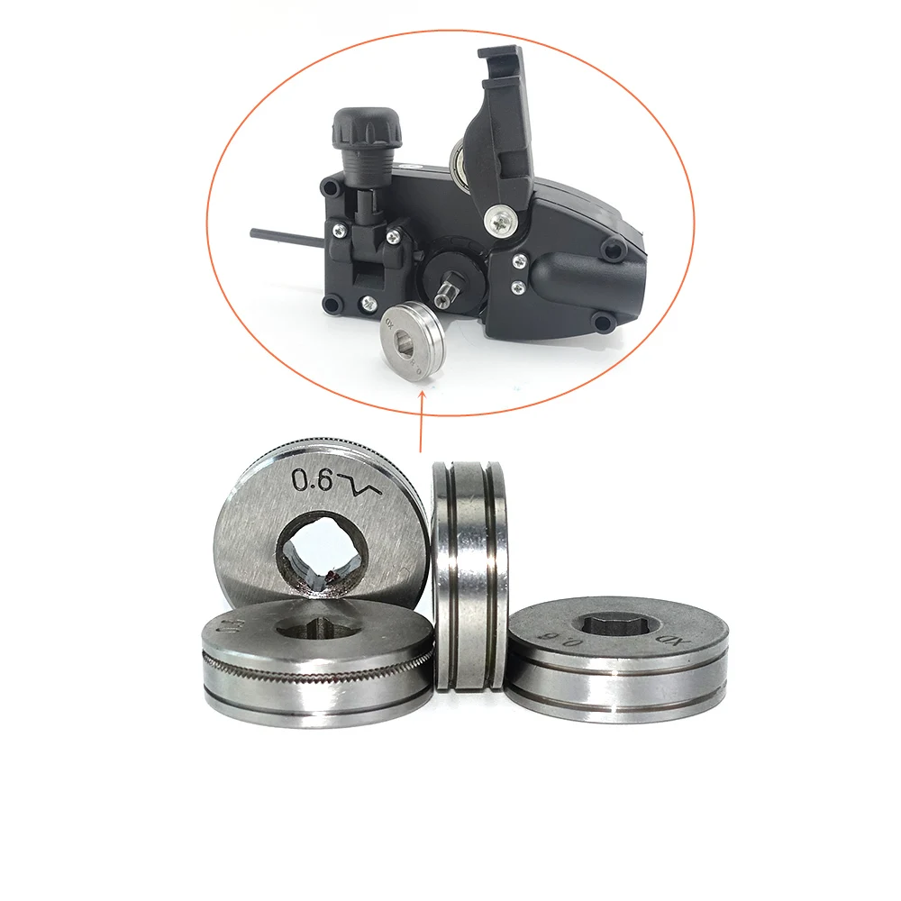 Welding Wire Feeding Roll V K Knurl Groove 0.6mm 0.8mm 0.9mm 1.0mm Solid Steel Flux Cored Wire for SSJ-16 Mini Wire Feeder Roll