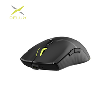 Delux M800 Lightweight Wireless Mouse PAW3335 Optical Sensor 16000DPI 70g RGB  Rechargeable Fully Programmable For PC Gamer