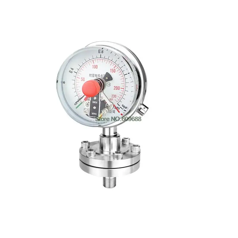 

Electric Contact Diaphragm Pressure Gauge Stainless Steel Threaded Corrosion Resistance To High Temperature M20 * 1.5 DN15