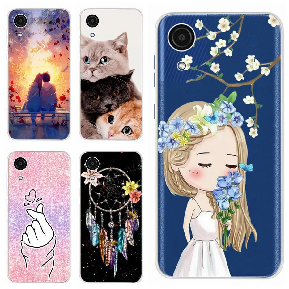 For Samsung Galaxy A03 Core Case SM-A032F Soft Silicone Cute Painted Cover TPU Fundas For Samsung A03 Core A03Core Cases Housing