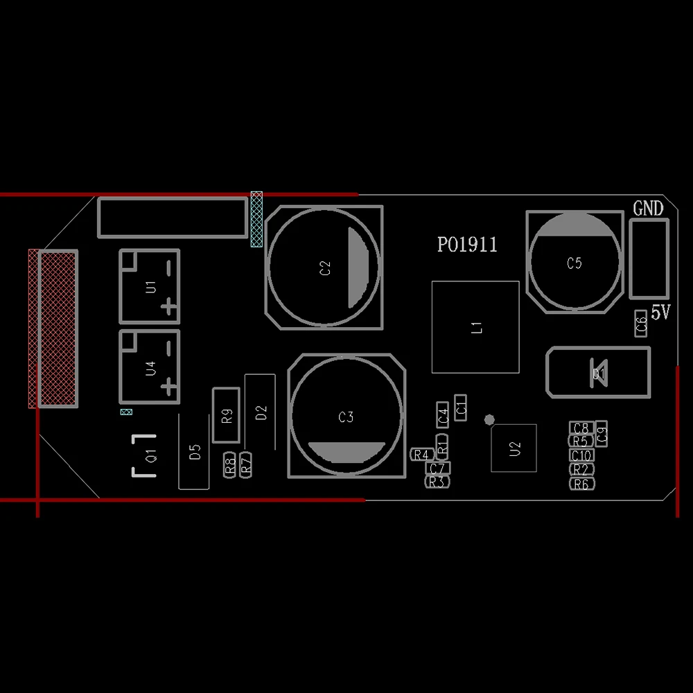 POE Splitter IEEE802.3af 48V input 5V poe adapter cable PCBA Module for Wireless Router/IP Camera/WiFi AP Injector Output 5VDC
